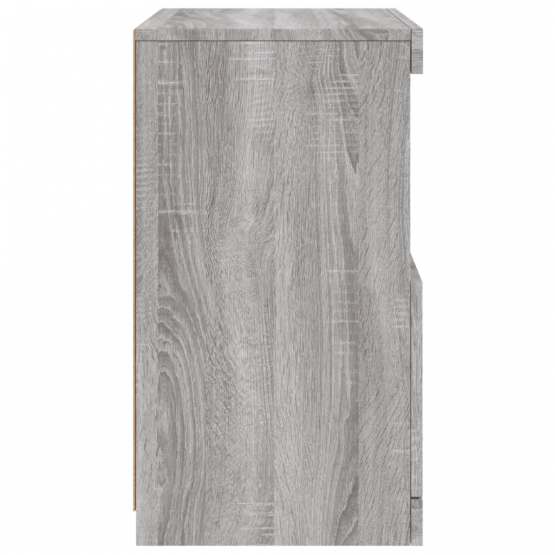 Sideboard mit LED-Leuchten Grau Sonoma 41x37x67 cm
