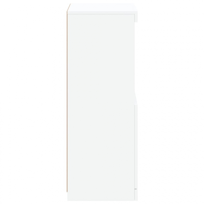 Sideboard mit LED-Beleuchtung Weiß 41x37x100 cm