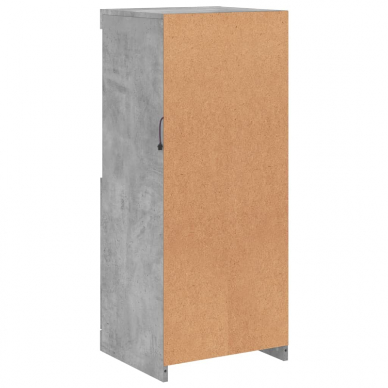 Sideboard mit LED-Leuchten Betongrau 41x37x100 cm