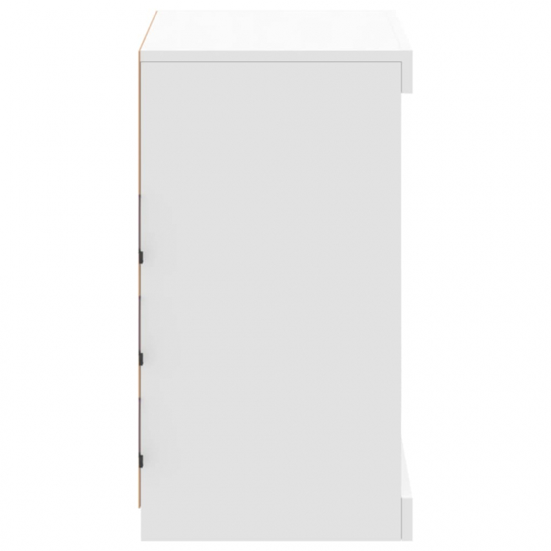 Sideboard mit LED-Beleuchtung Weiß 60,5x37x67 cm