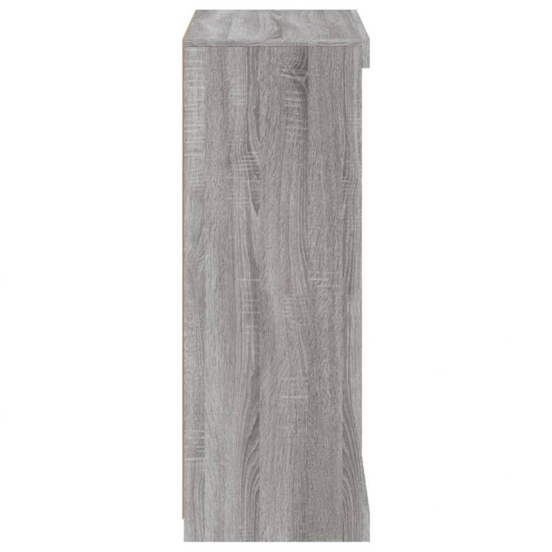 Sideboard mit LED-Leuchten Grau Sonoma 60,5x37x100 cm