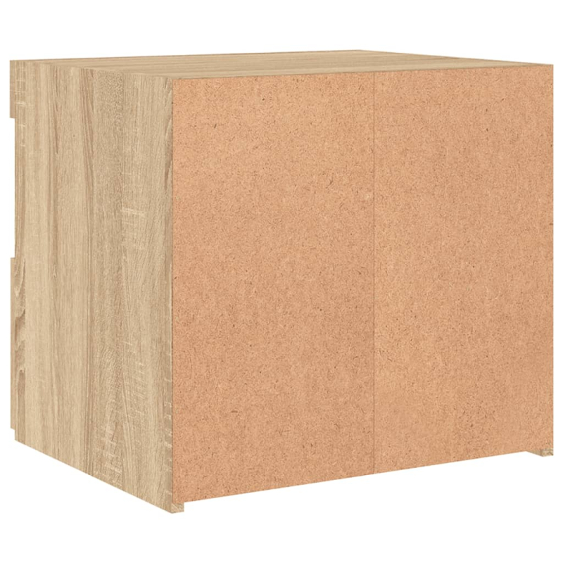 Nachttisch mit LED-Leuchten Sonoma-Eiche 50x40x45 cm