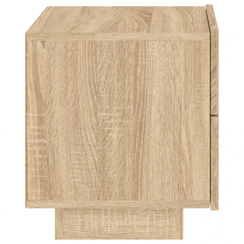 Nachttisch mit LED-Leuchten Sonoma-Eiche 70x36x40,5 cm