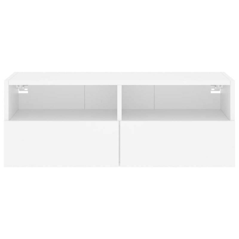 TV-Wandschrank Weiß 80x30x30 cm Holzwerkstoff