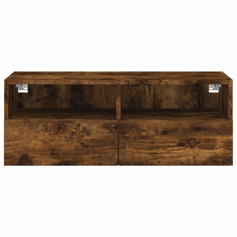 TV-Wandschrank Räuchereiche 80x30x30 cm Holzwerkstoff