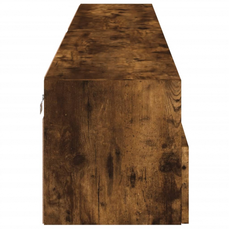 TV-Wandschränke 2 Stk. Räuchereiche 100x30x30 cm Holzwerkstoff