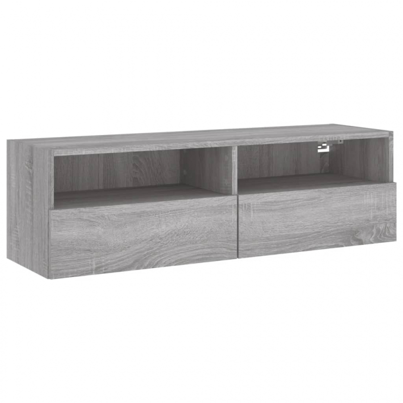 TV-Wandschrank Grau Sonoma 100x30x30 cm Holzwerkstoff
