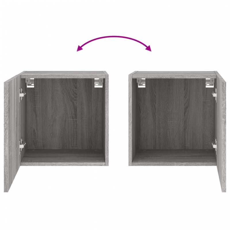 TV-Wandschrank Grau Sonoma 40,5x30x40 cm Holzwerkstoff