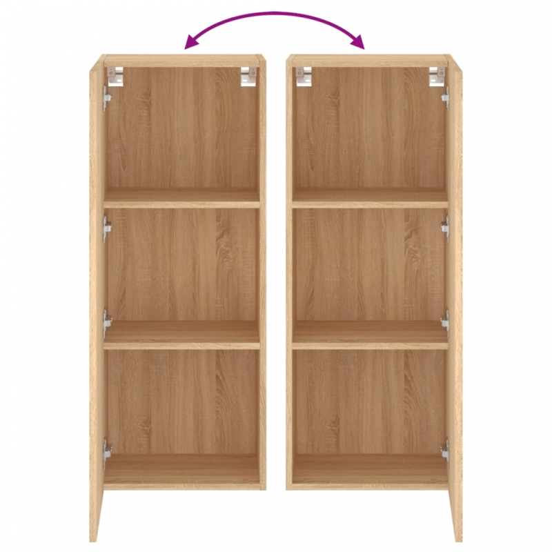 TV-Wandschrank Sonoma-Eiche 40,5x30x102 cm Holzwerkstoff