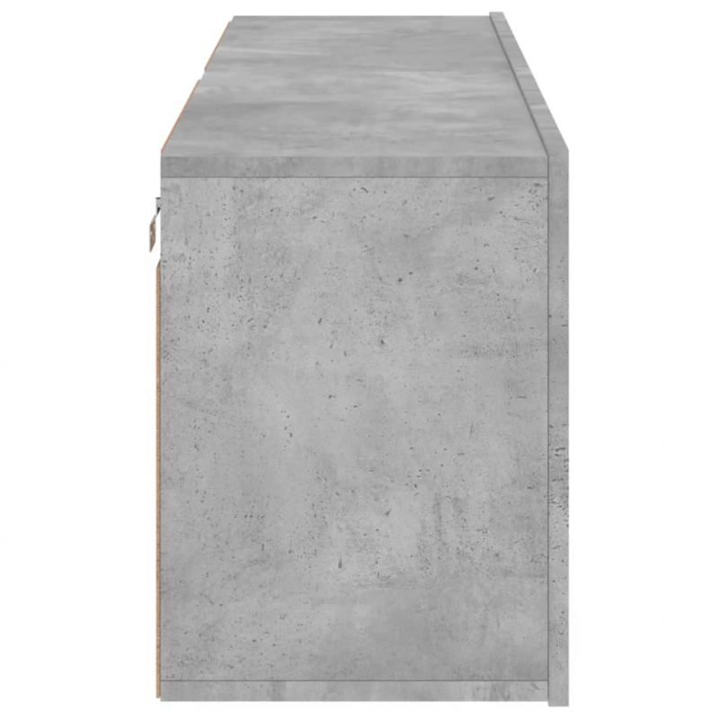 TV-Wandschränke 2 Stk. Betongrau 60x30x41 cm