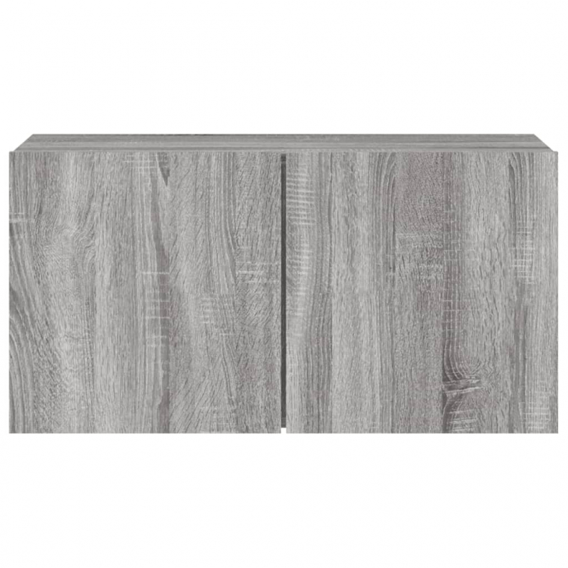 TV-Wandschrank Grau Sonoma 80x30x41 cm