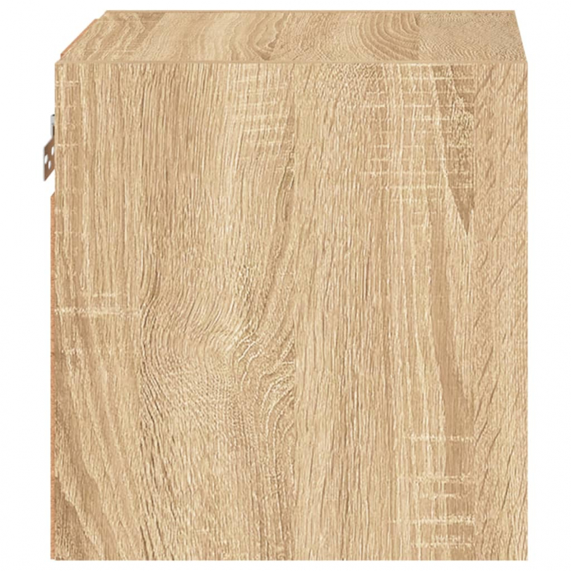 TV-Wandschrank mit LED-Leuchten Sonoma-Eiche 30x28,5x30 cm