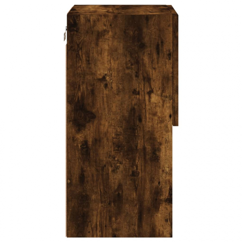 TV-Schränke mit LED-Leuchten 2 Stk. Räuchereiche 30,5x30x60 cm