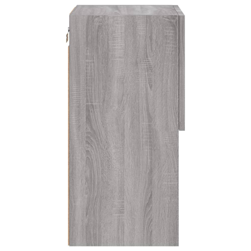 TV-Schränke mit LED-Leuchten 2 Stk. Grau Sonoma 30,5x30x60 cm