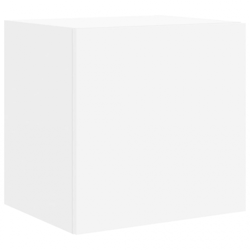 TV-Wandschrank mit LED-Leuchten Weiß 40,5x35x40 cm