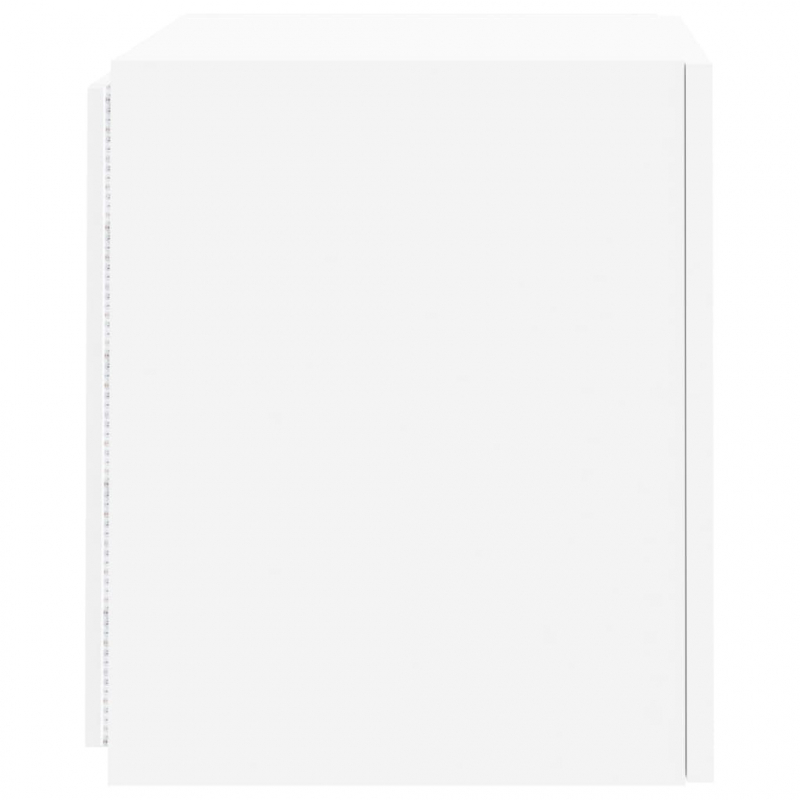 TV-Wandschrank mit LED-Leuchten Weiß 40,5x35x40 cm