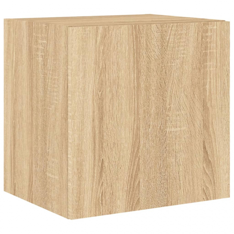 TV-Wandschrank mit LED-Leuchten Sonoma-Eiche 40,5x35x40 cm