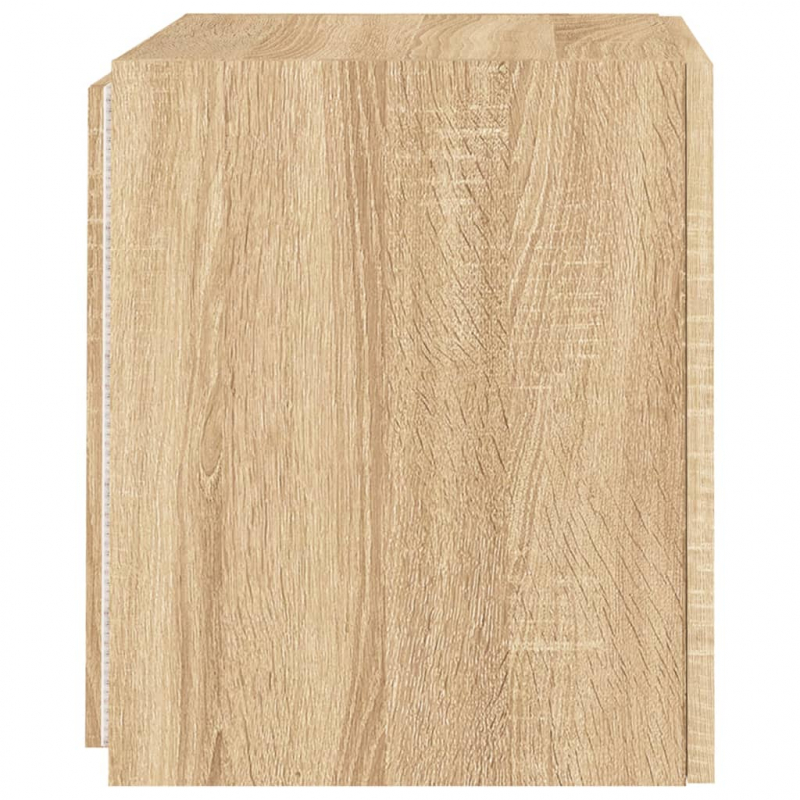 TV-Wandschrank mit LED-Leuchten Sonoma-Eiche 40,5x35x40 cm