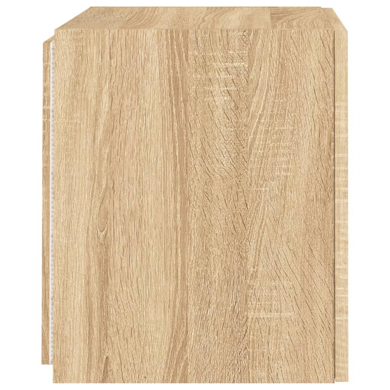 TV-Wandschränke mit LED-Leuchten 2 Stk. Sonoma-Eiche