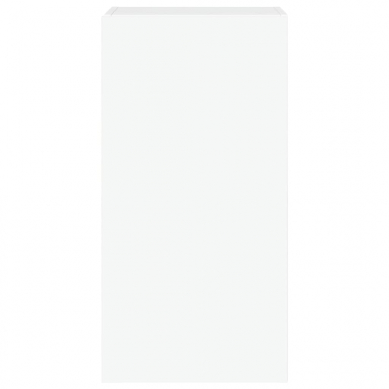 TV-Wandschrank mit LED-Leuchten Weiß 40,5x35x80 cm