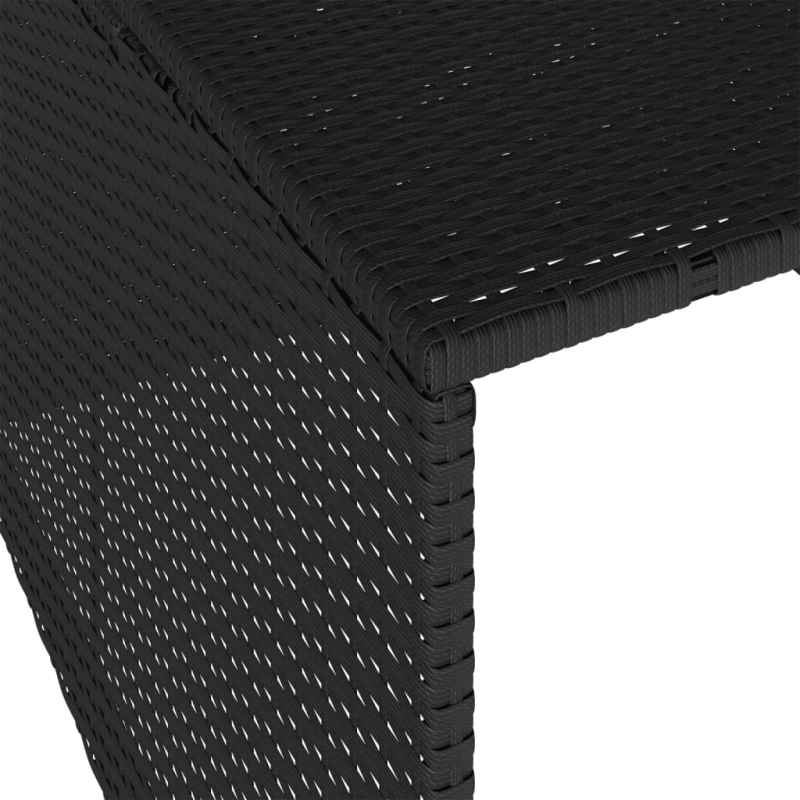 Mähroboter-Garage Schwarz 86x90x52/57 cm Poly Rattan