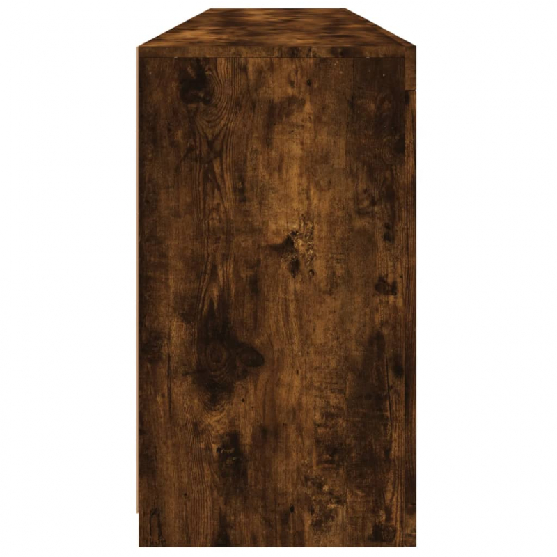 Sideboard mit LED-Leuchten Räuchereiche 181,5x37x67 cm