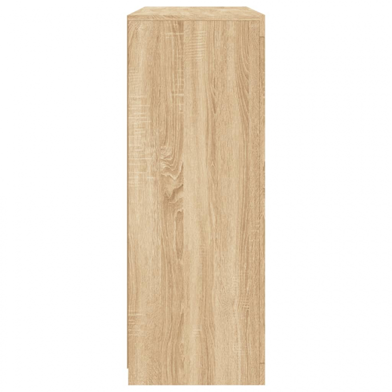 Sideboards mit LED-Leuchten 3 Stk. Sonoma-Eiche Holzwerkstoff