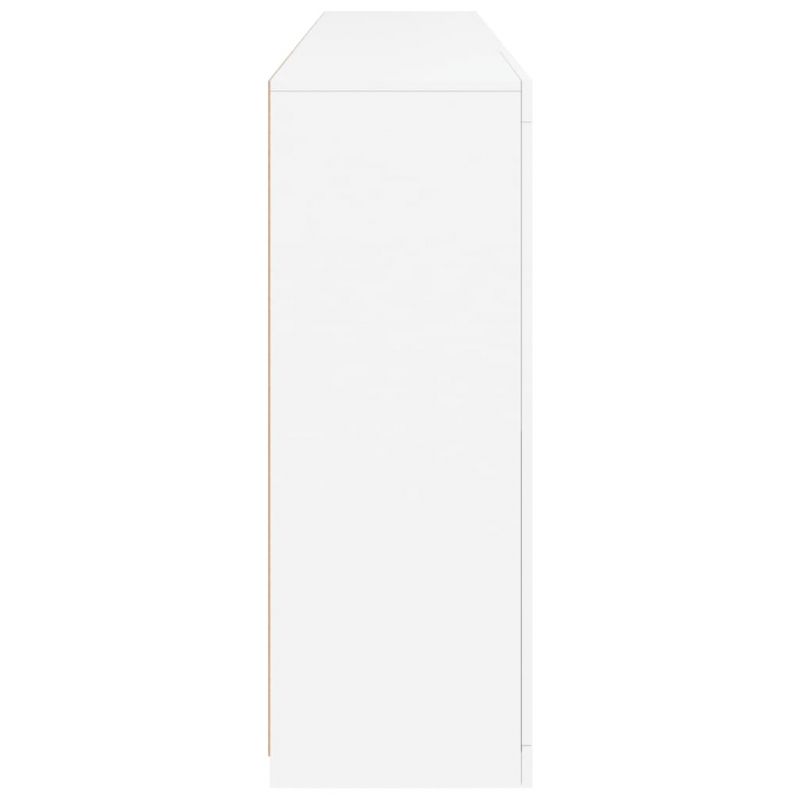 Sideboard mit LED-Leuchten Weiß 202x37x100 cm