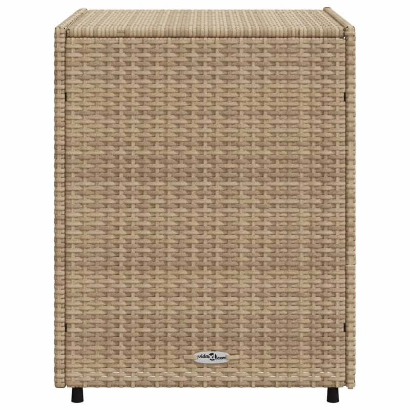 Gartenschrank Beige 55x59x69 cm Poly Rattan