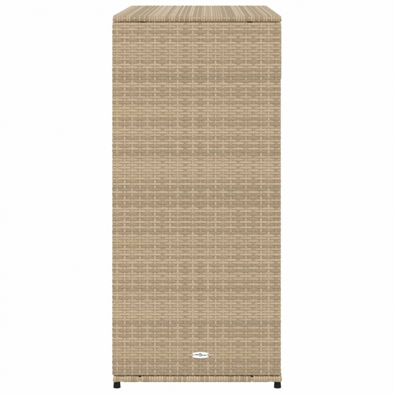 Gartenschrank Beige 105x55x113 cm Poly Rattan