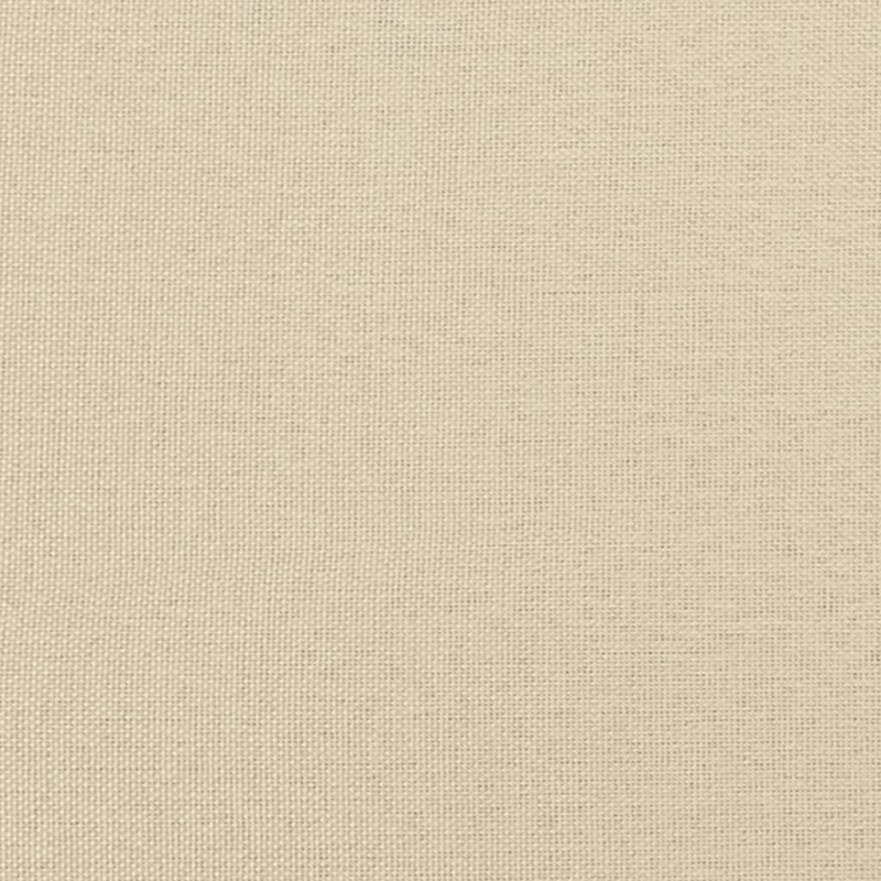 Bettgestell mit Kopfteil ohne Matratze Creme 80x200 cm Stoff