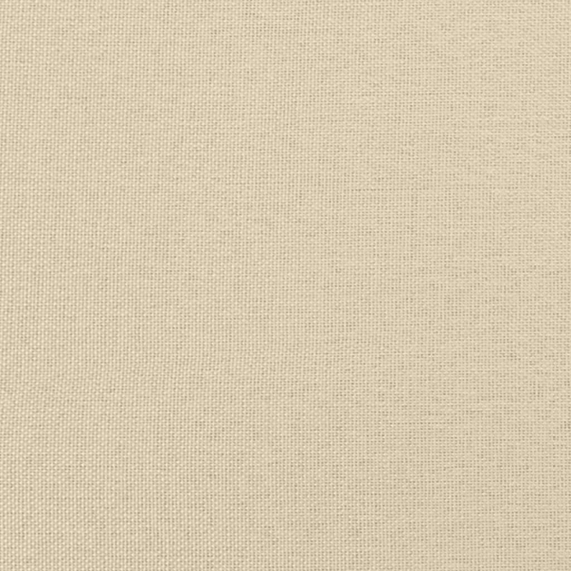 Bettgestell mit Kopfteil ohne Matratze Creme 90x190 cm Stoff