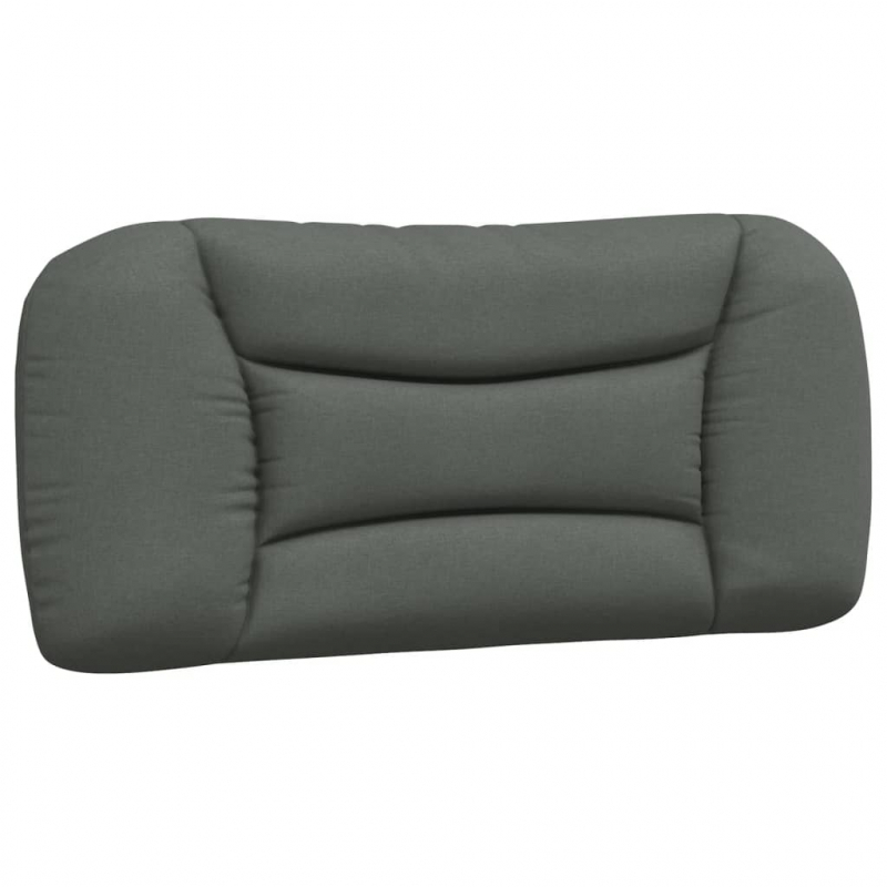 Kopfteil-Kissen Dunkelgrau 90 cm Stoff