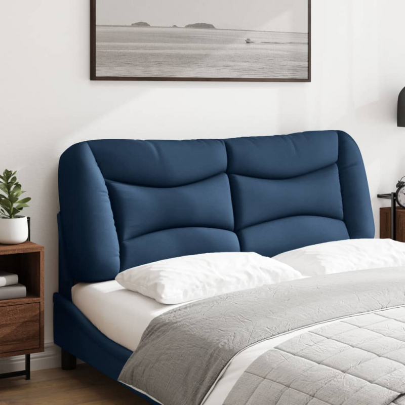 Kopfteil-Kissen Blau 140 cm Stoff