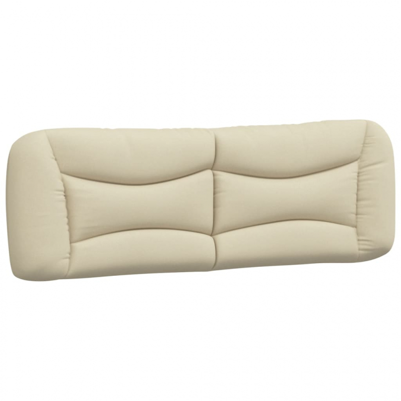 Kopfteil-Kissen Creme 160 cm Stoff