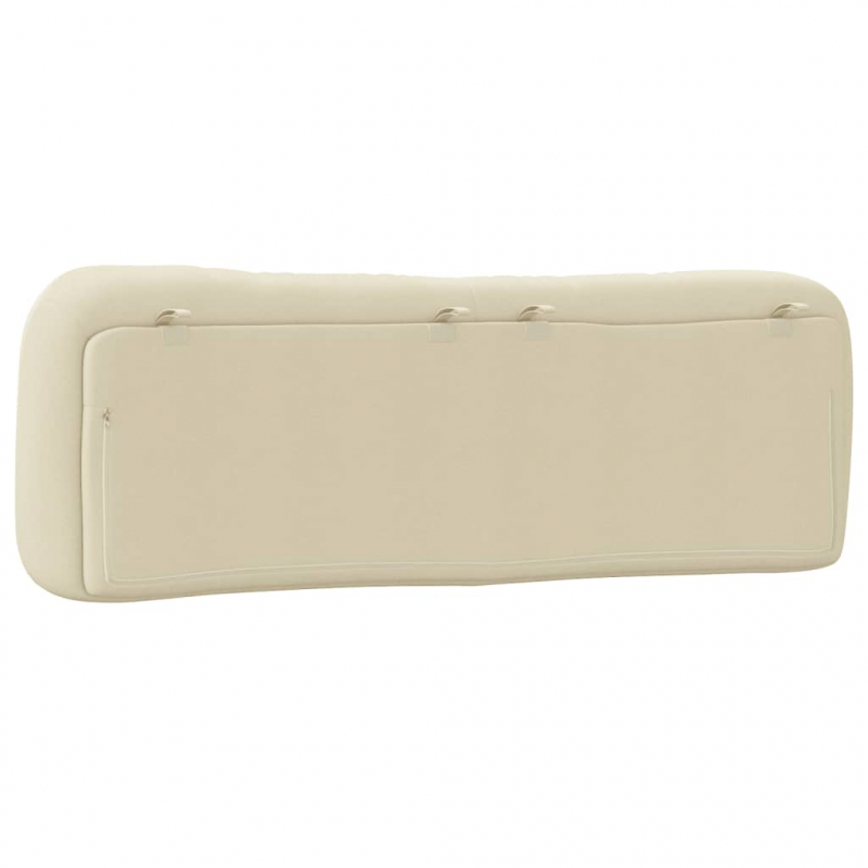 Kopfteil-Kissen Creme 160 cm Stoff