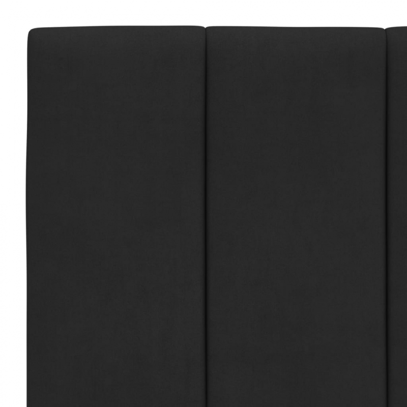 Kopfteil-Kissen Schwarz 100 cm Samt