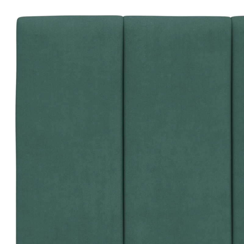 Kopfteil-Kissen Dunkelgrün 100 cm Samt