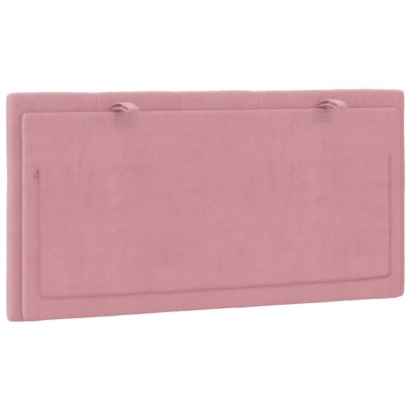 Kopfteil-Kissen Rosa 100 cm Samt