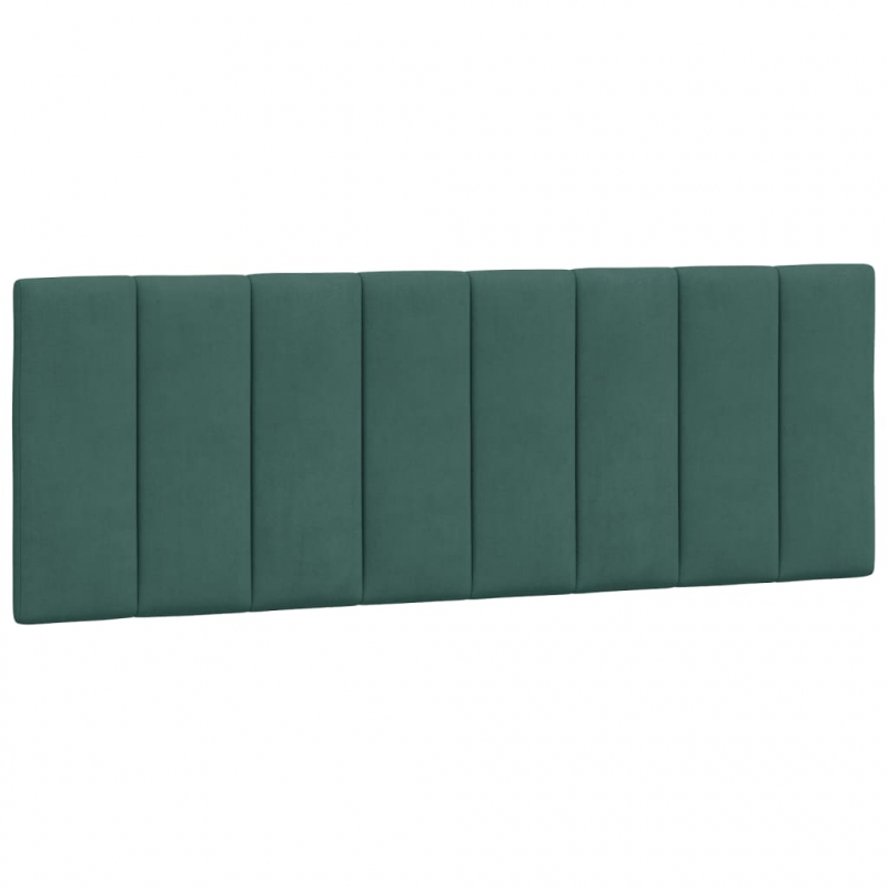 Kopfteil-Kissen Dunkelgrün 120 cm Samt