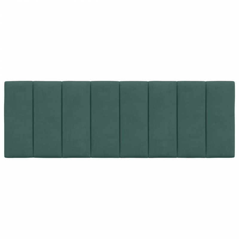 Kopfteil-Kissen Dunkelgrün 120 cm Samt