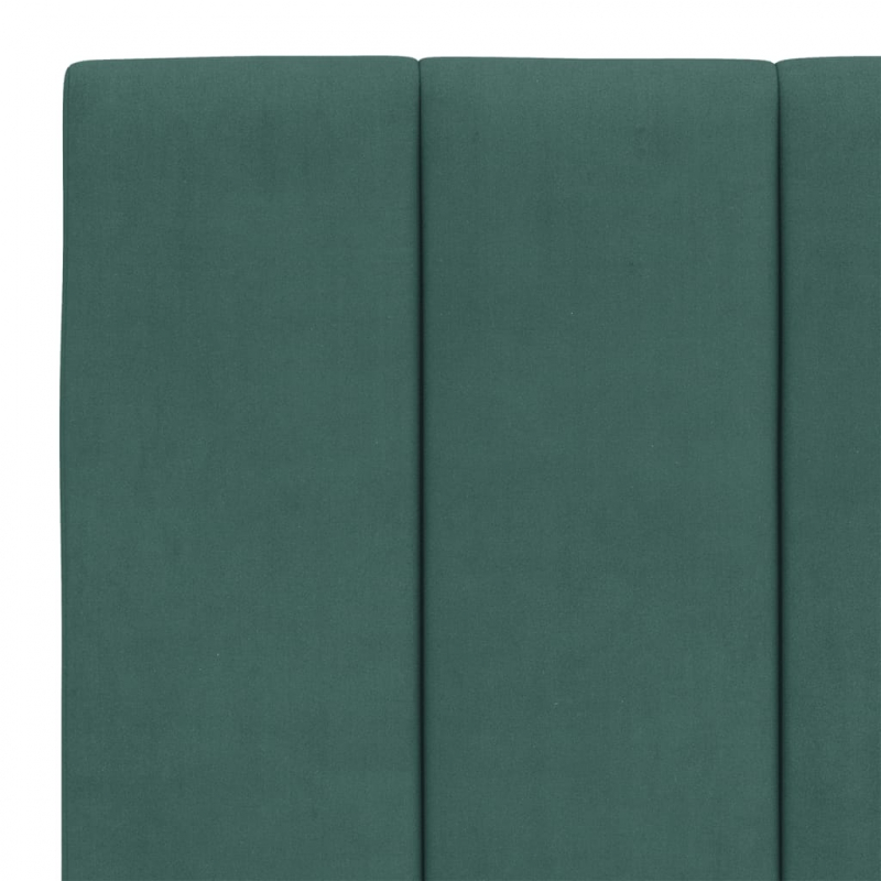 Kopfteil-Kissen Dunkelgrün 140 cm Samt