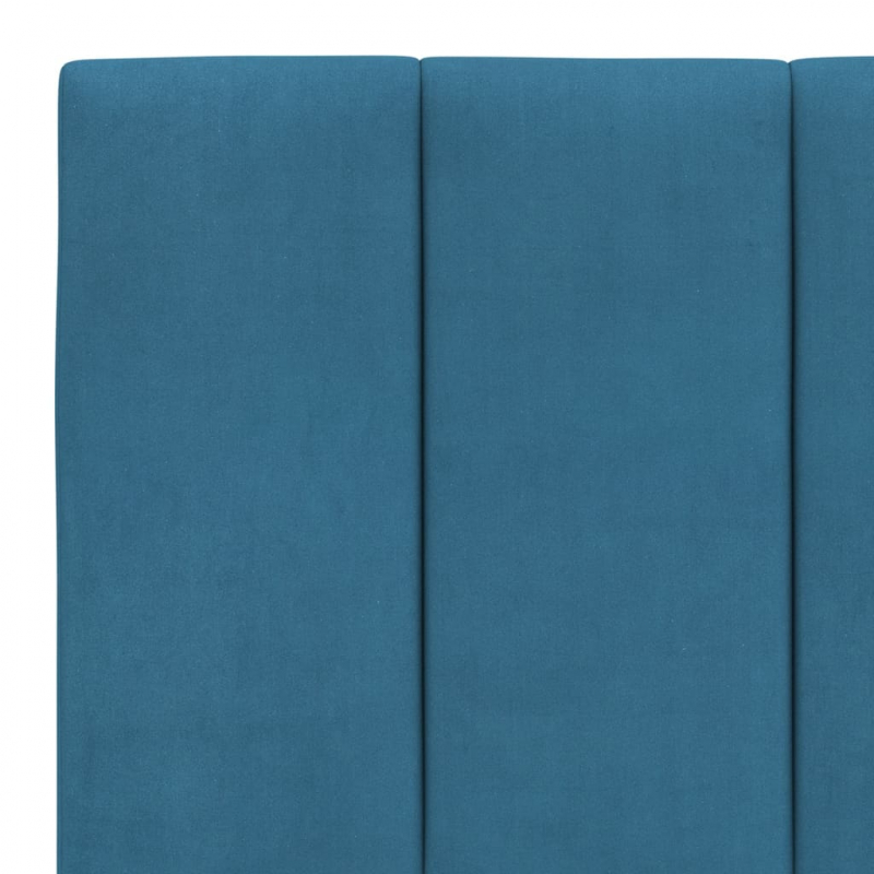Kopfteil-Kissen Blau 160 cm Samt