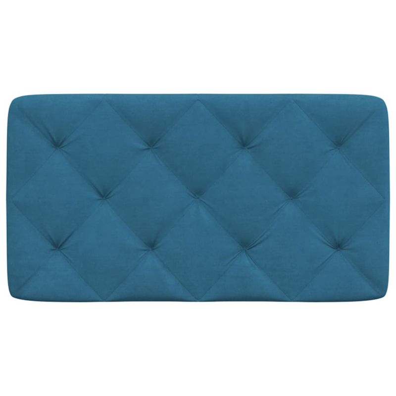 Kopfteil-Kissen Blau 80 cm Samt