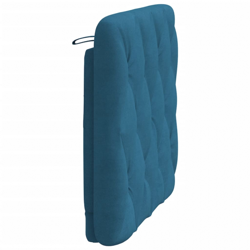 Kopfteil-Kissen Blau 80 cm Samt