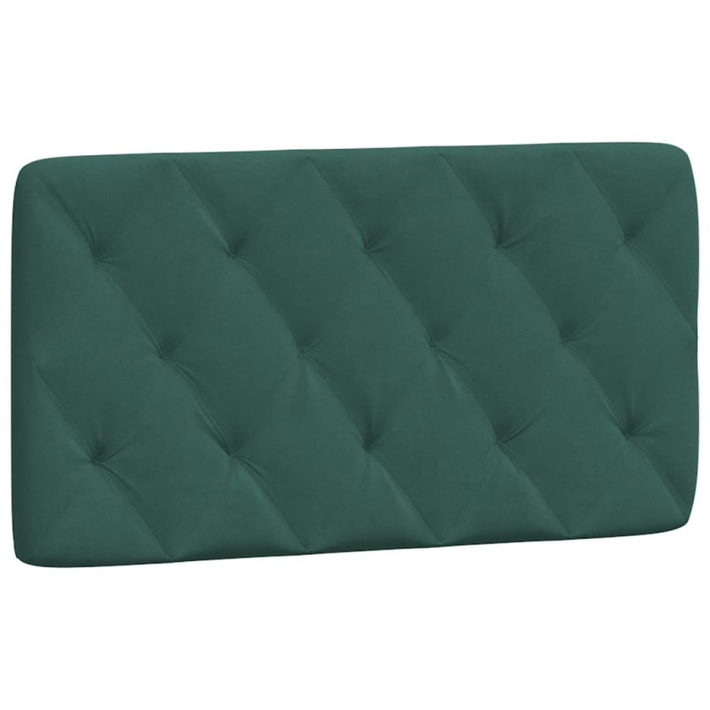 Kopfteil-Kissen Dunkelgrün 100 cm Samt