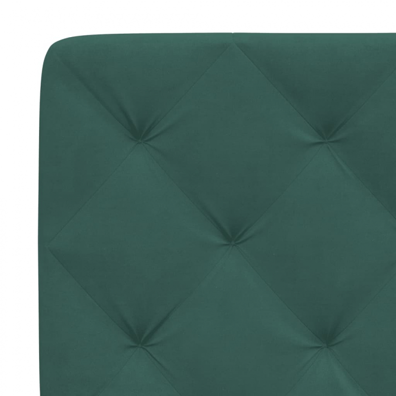 Kopfteil-Kissen Dunkelgrün 100 cm Samt
