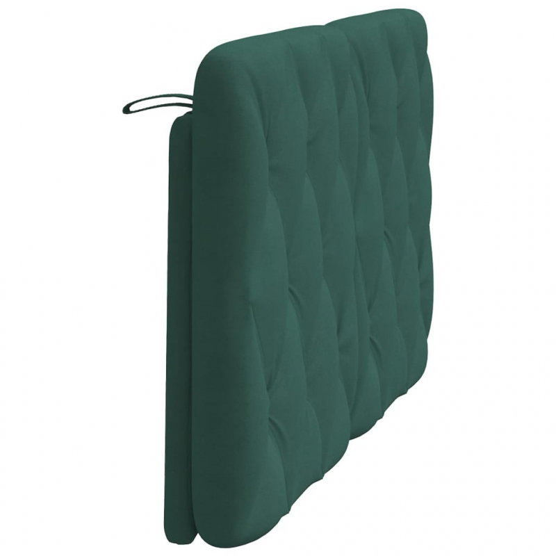 Kopfteil-Kissen Dunkelgrün 120 cm Samt