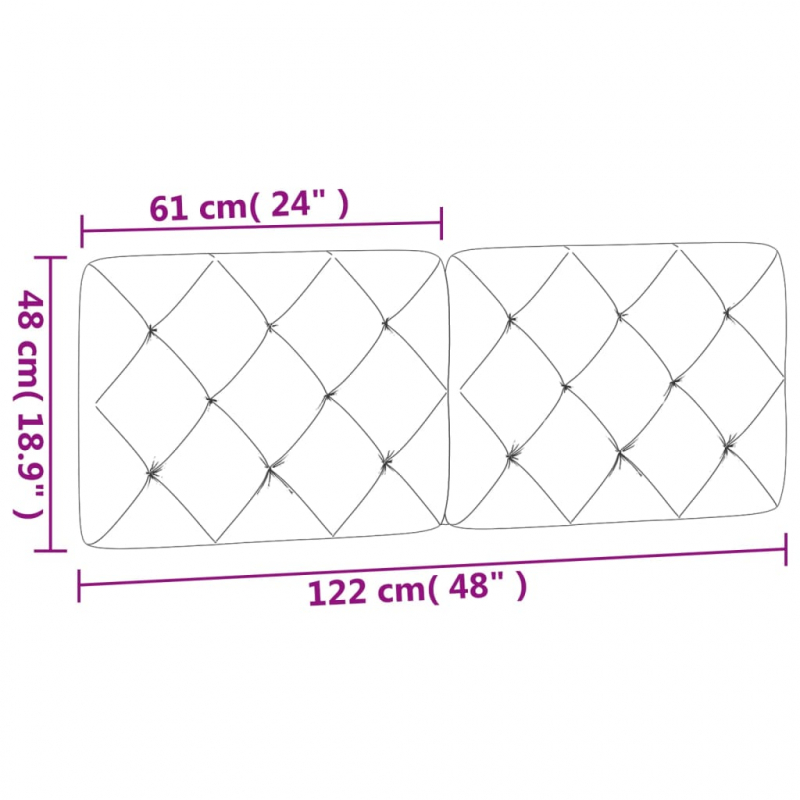 Kopfteil-Kissen Dunkelgrün 120 cm Samt