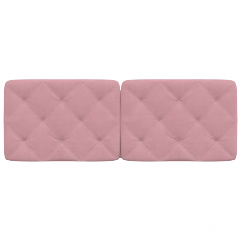 Kopfteil-Kissen Rosa 120 cm Samt